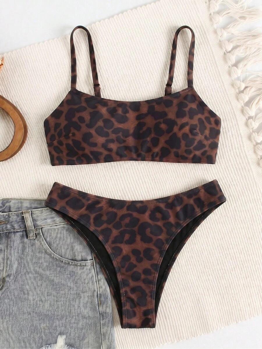 DWUCZĘŚCIOWY STRÓJ KĄPIELOWY ANIMAL PRINT