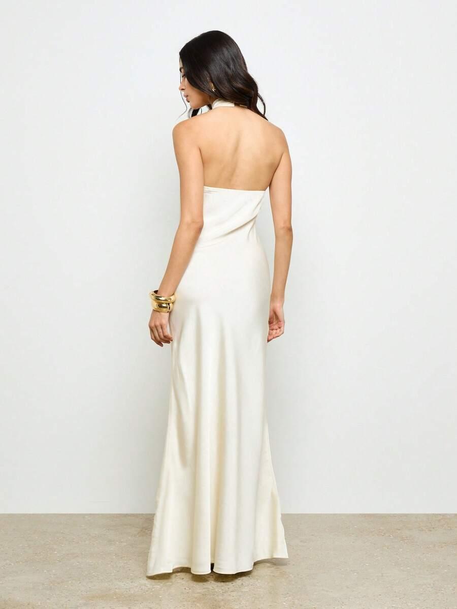 SUKIENKA SATYNOWA MAXI