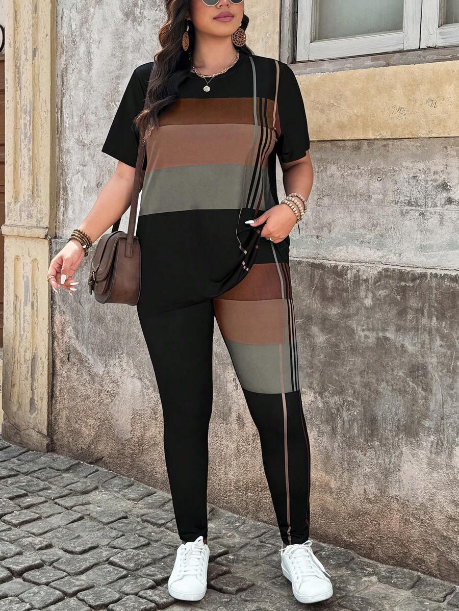 KOMPLET LEGGINSY BLUZKA