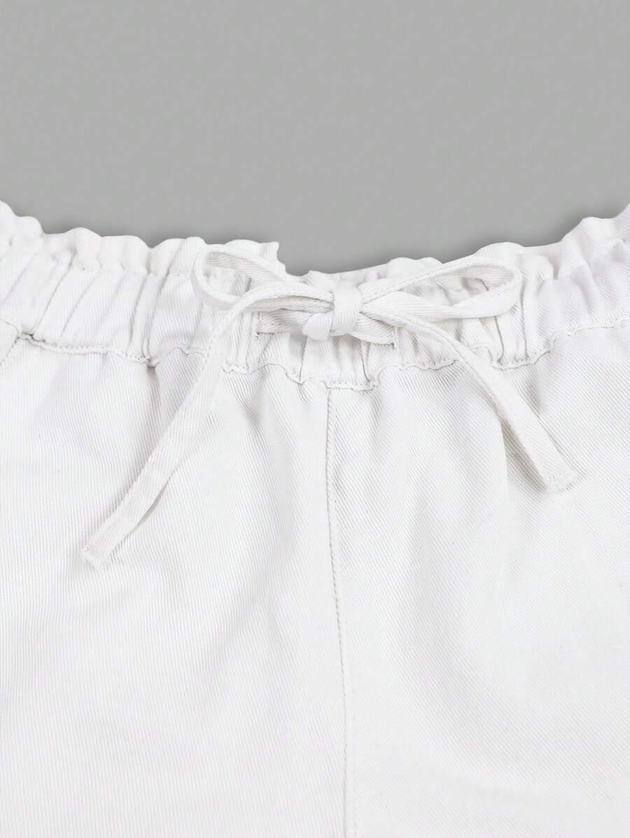 BIAŁE SPODENKI JEANS