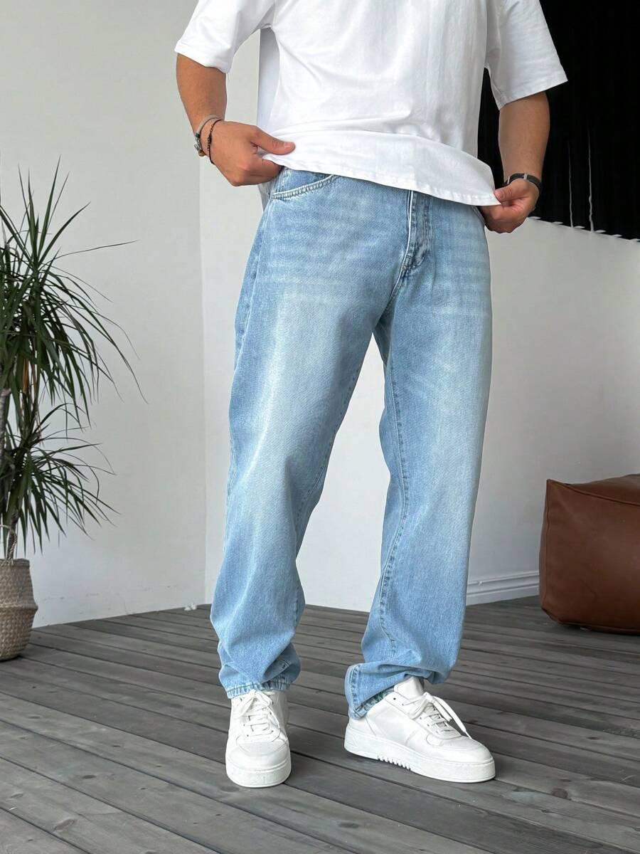 SPODNIE JEANS PROSTA NOGAWKA