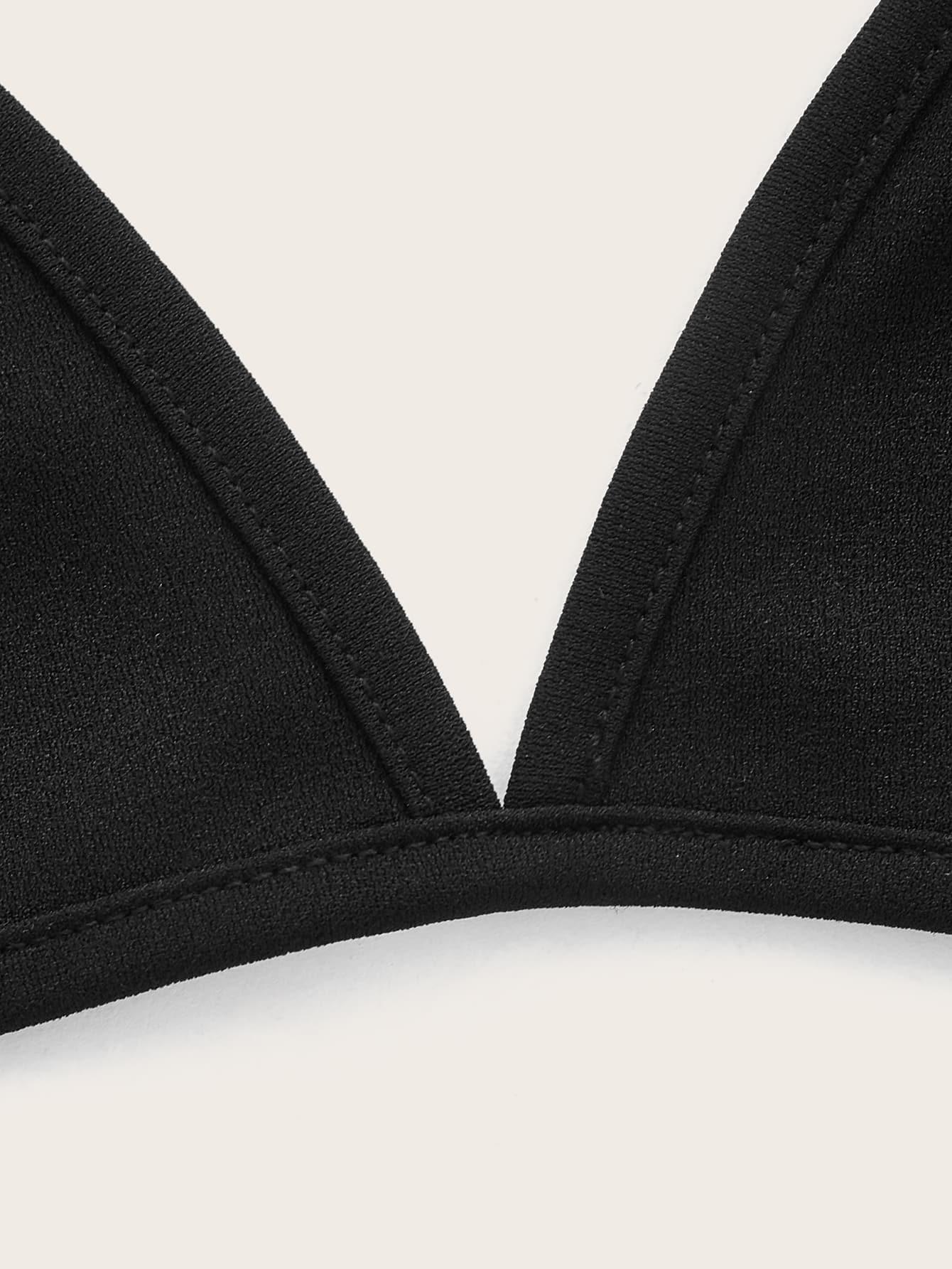 czarny CROP TOP WIĄZANIE 