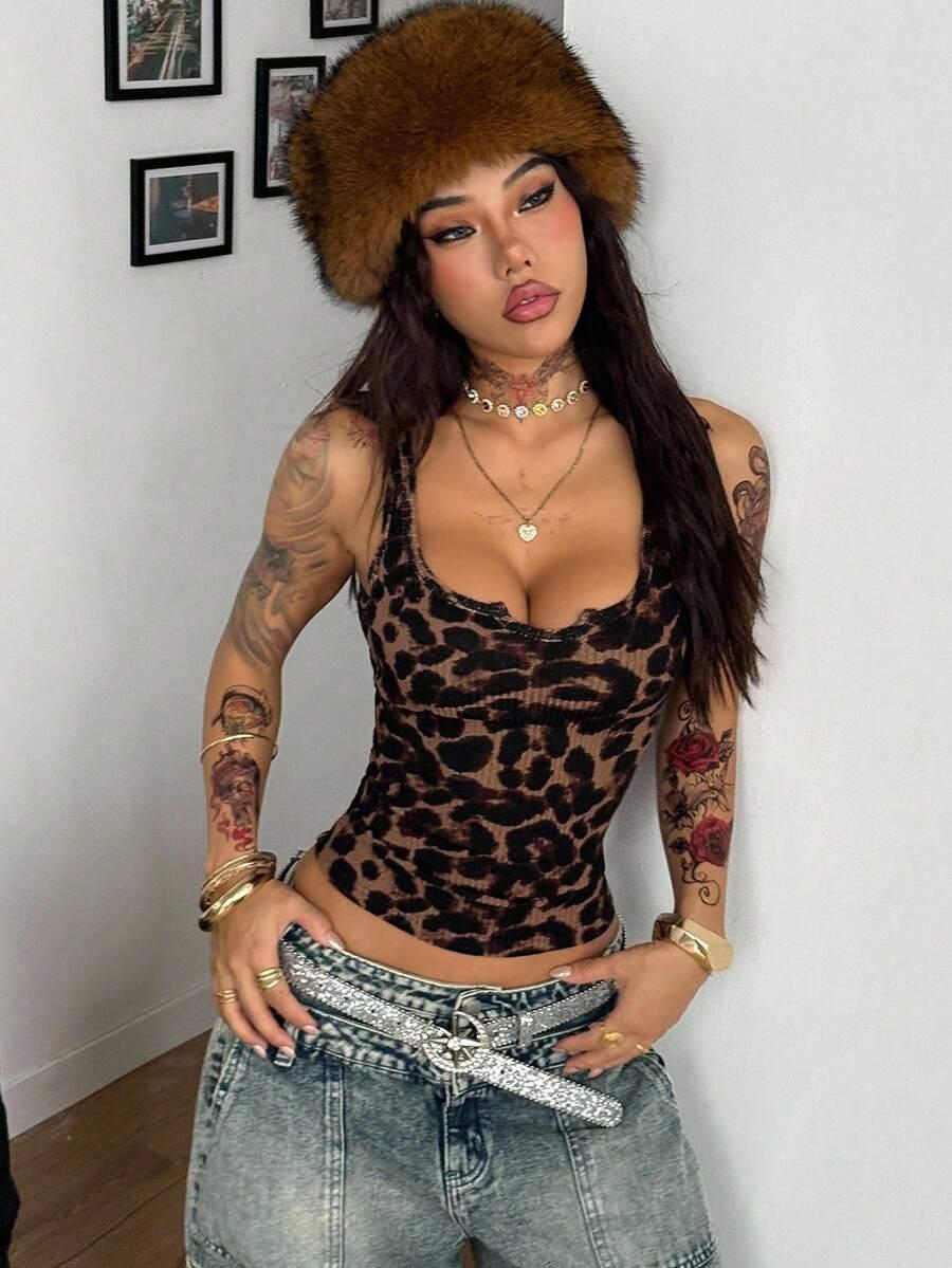TOP ANIMAL PRINT 