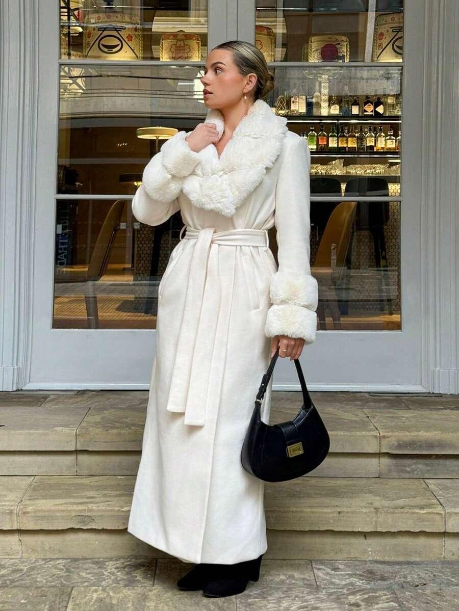 ELEGANCKI WEŁNIANY PŁASZCZ  KLASYCZNY