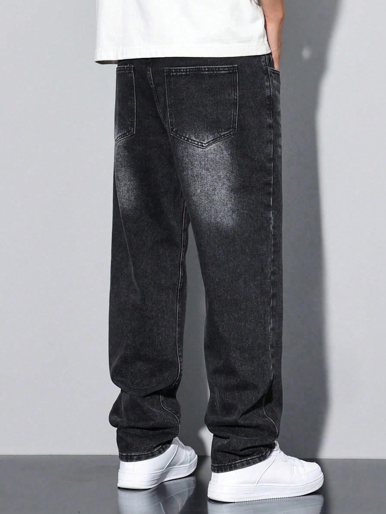 CZARNE SPODNIE JEANS