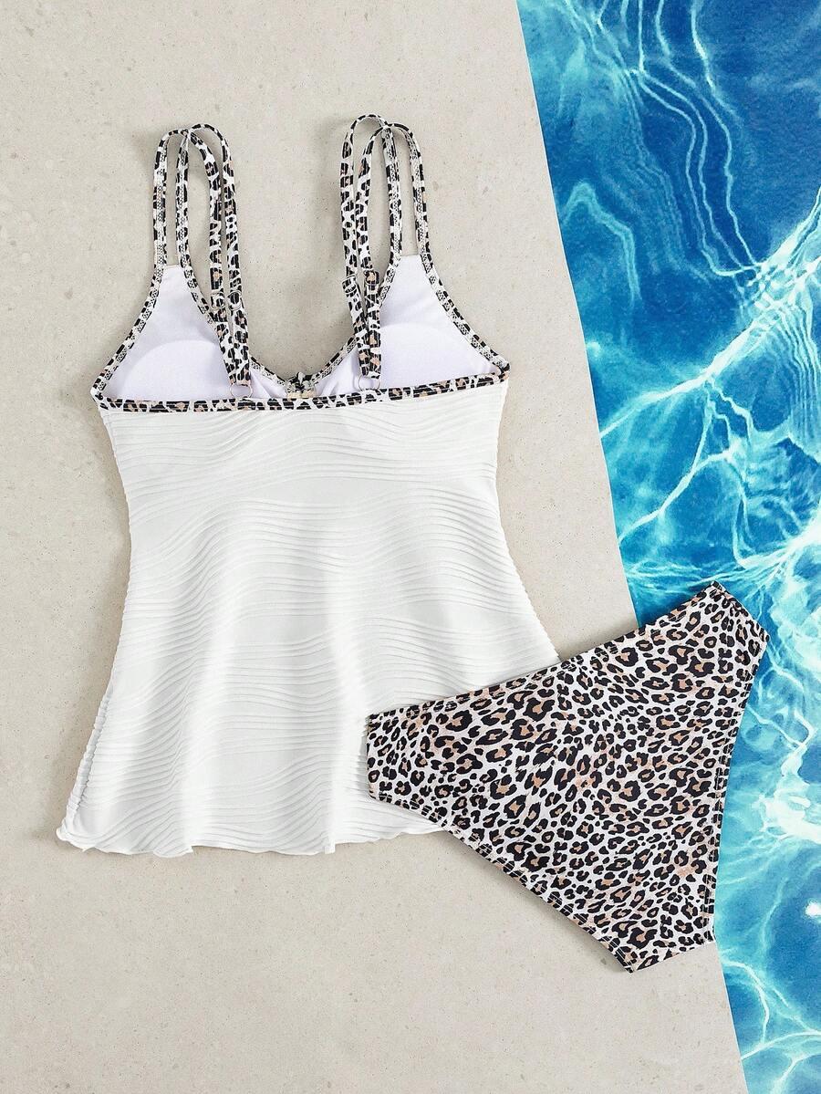 DWUCZĘŚCIOWY STRÓJ KĄPIELOWY ANIMAL PRINT