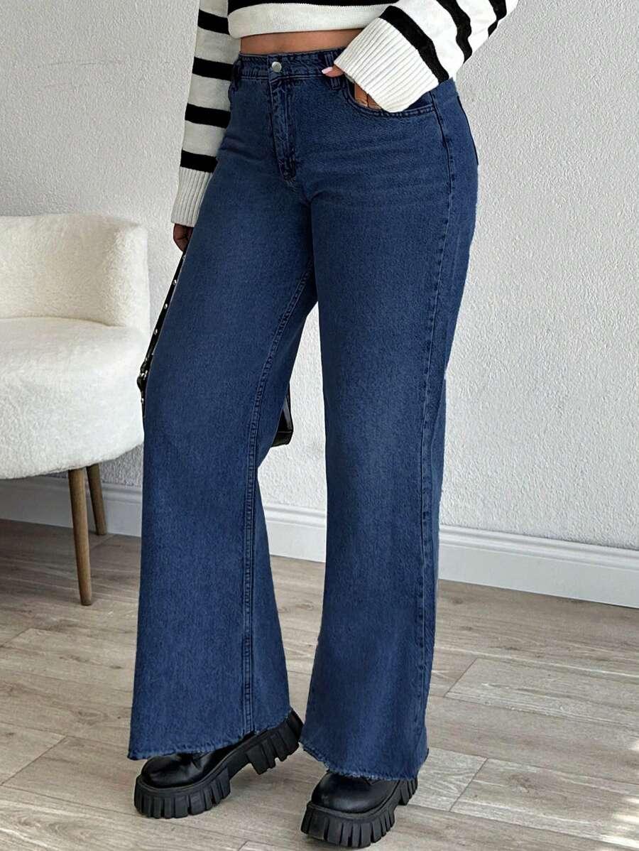 niebieskie spodnie jeans 