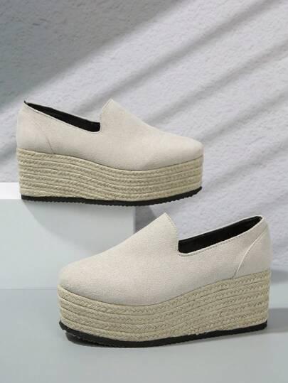 SZARE WSUWANE ESPADRYLE