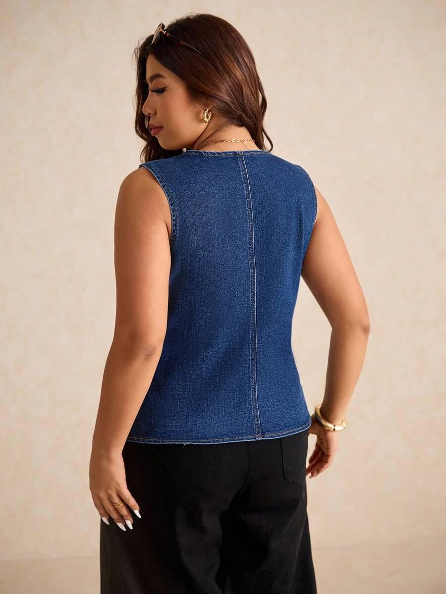 BLUZKA JEANS GUZIKI