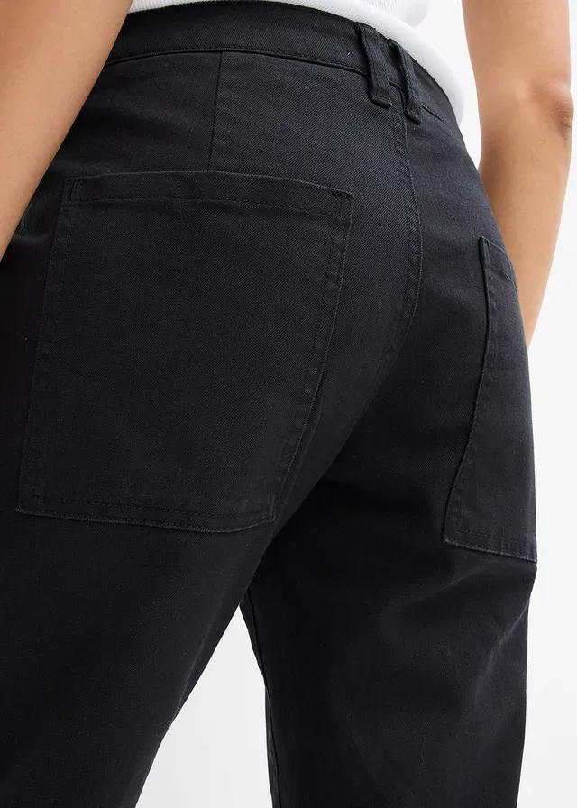 CZARNE JEANSY KIESZENIE