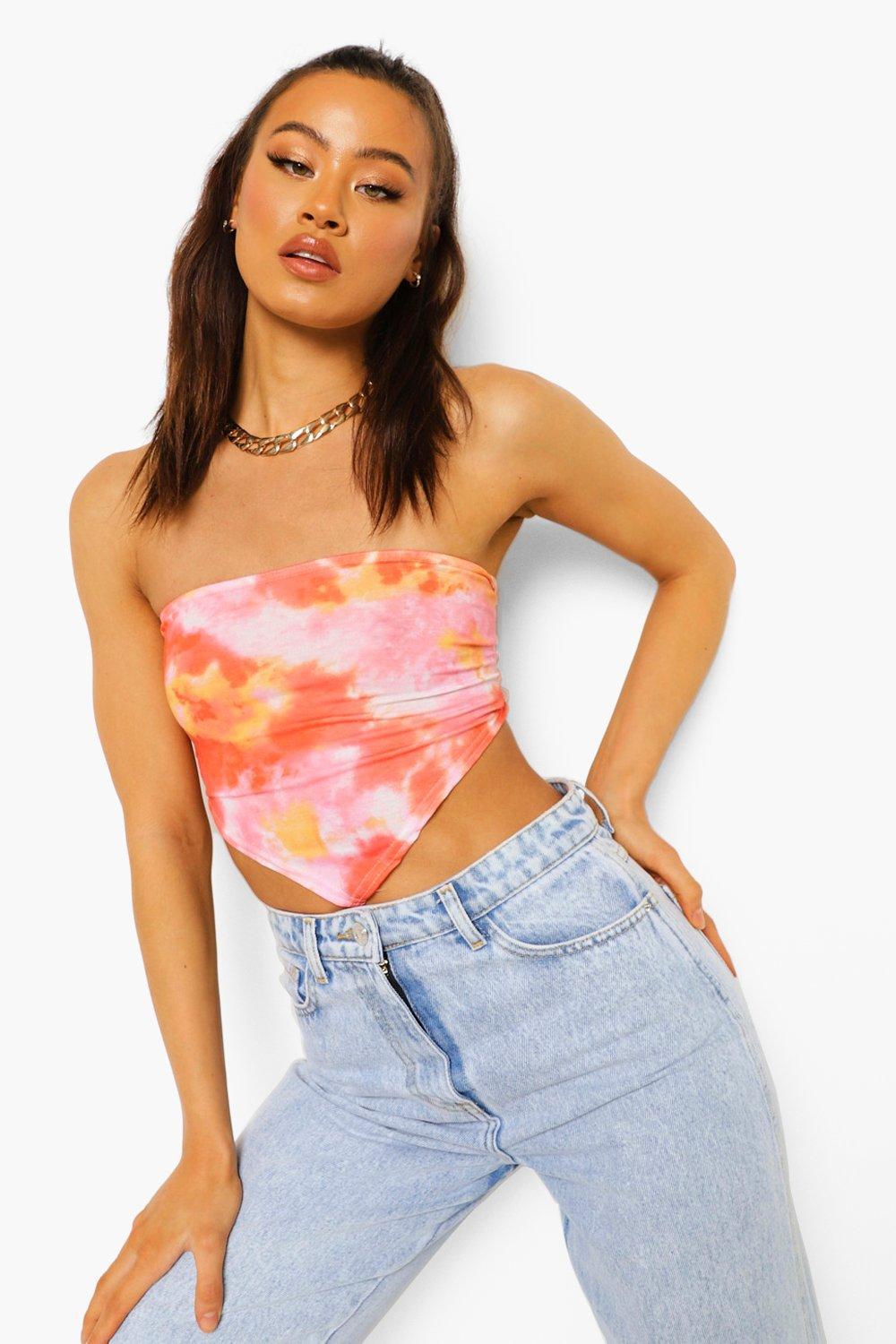 wiązany top print