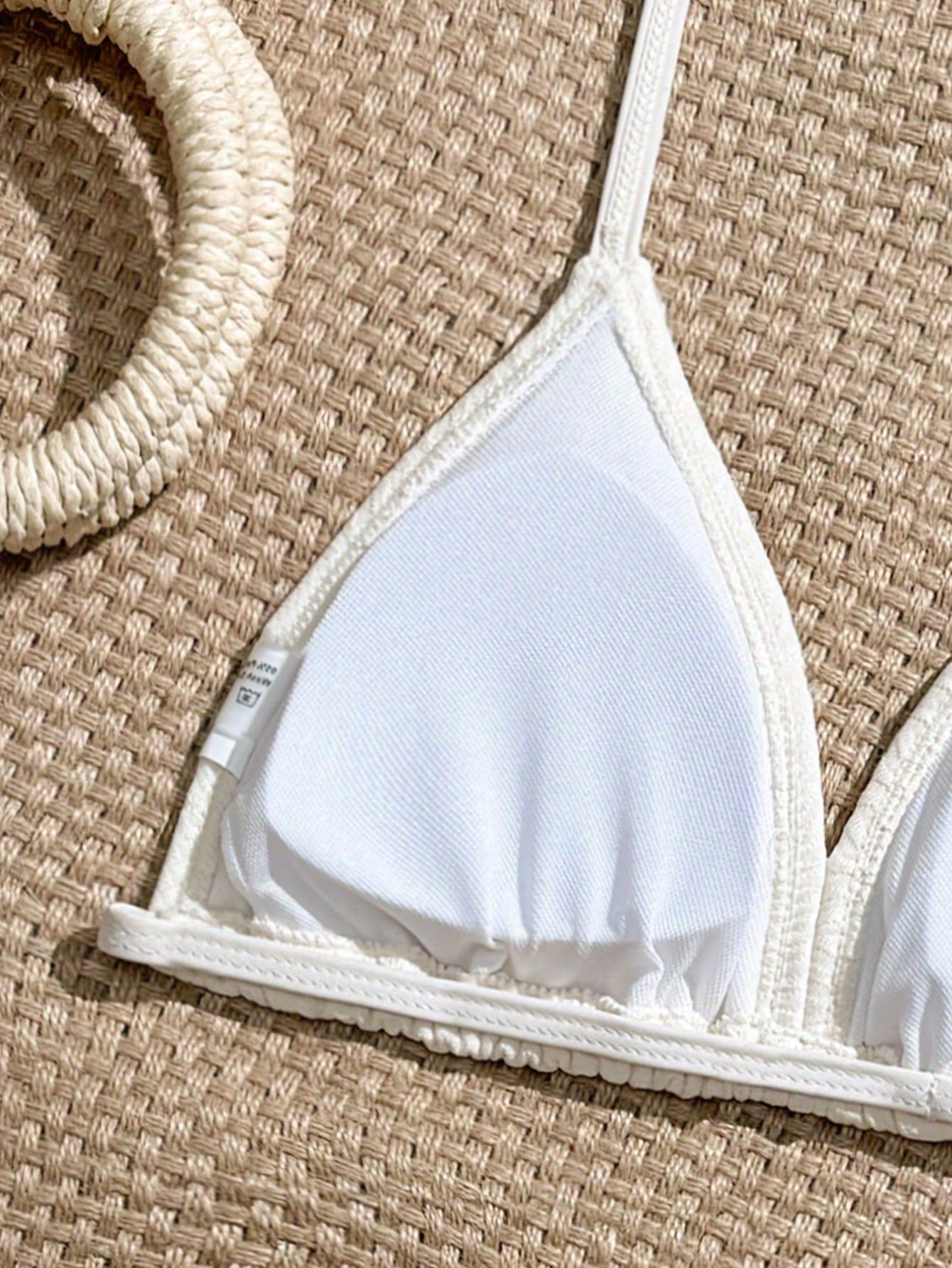 DWUCZĘŚCIOWE BIKINI DZIEWCZĘCE Z WIĄZANĄ SPÓDNICZKĄ