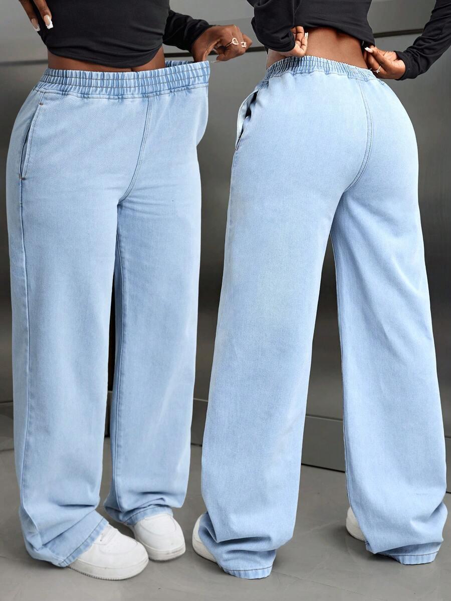 NIEBIESKIE SPODNIE JEANS