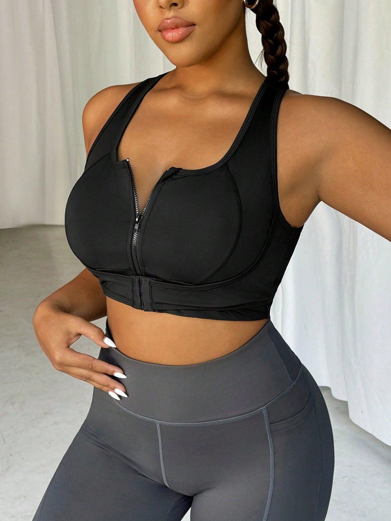 CZARNY SPORTOWY TOP