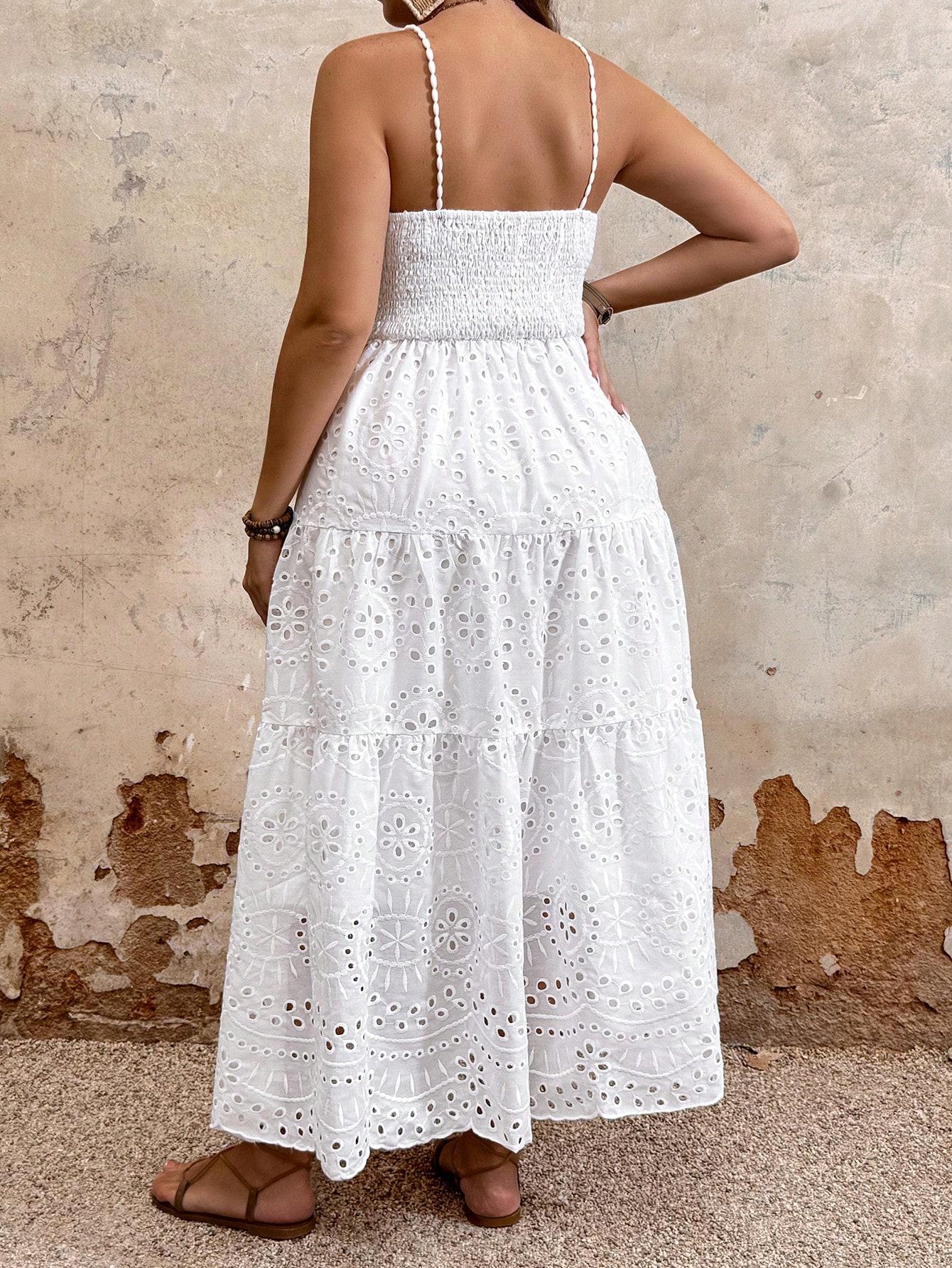 BIAŁA SUKIENKA BOHO