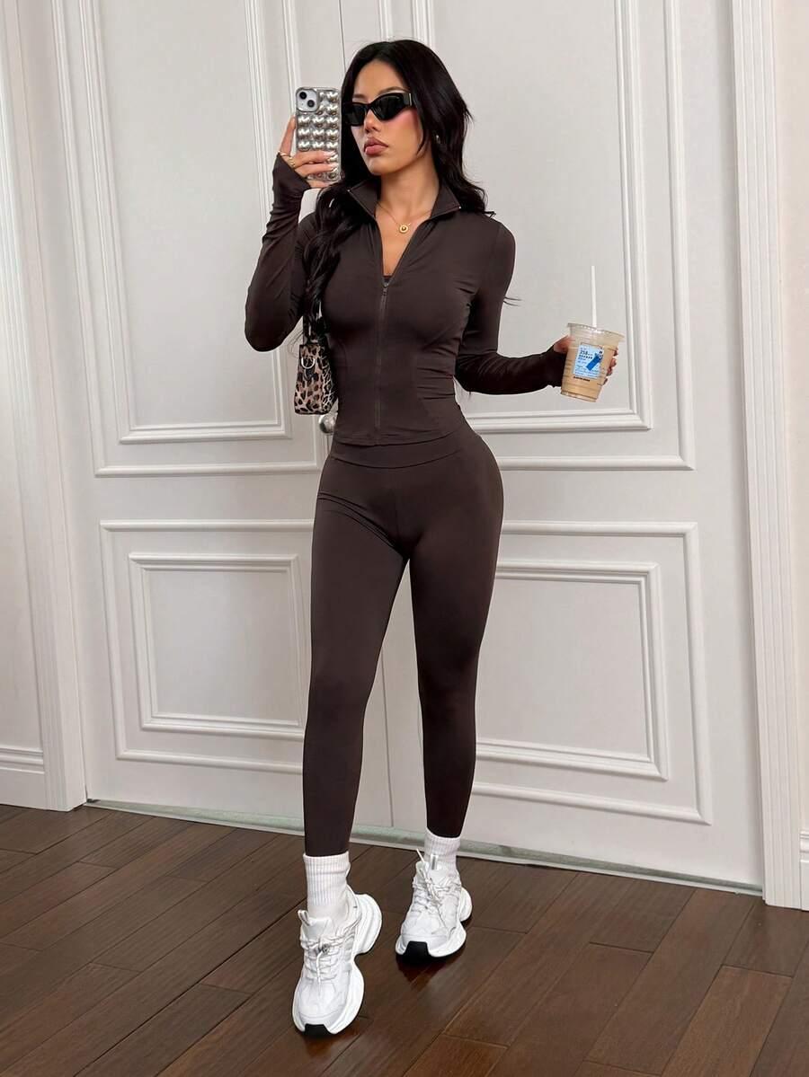 top bluza legginsy komplet