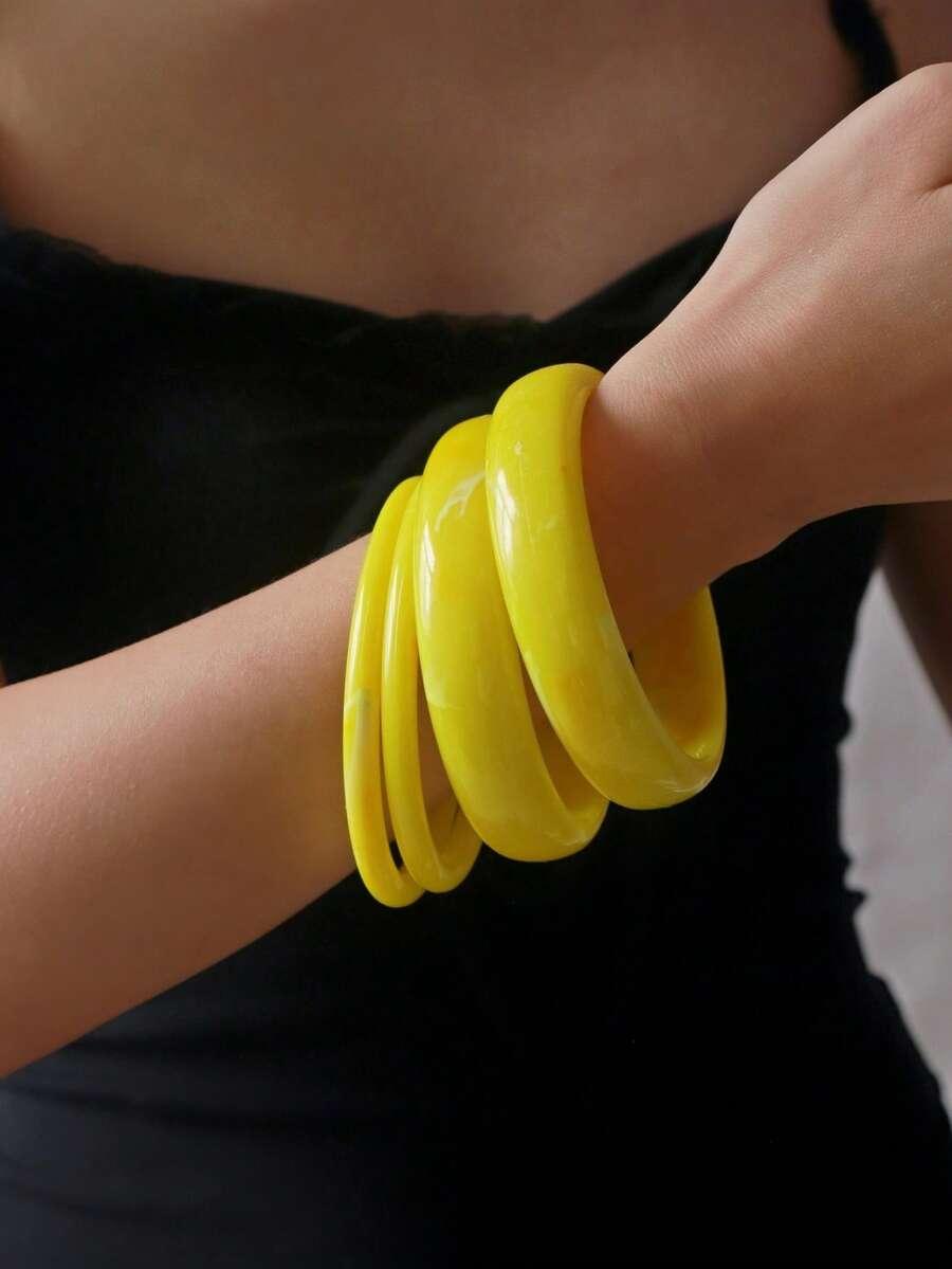 żółta bransoletka 2-pack