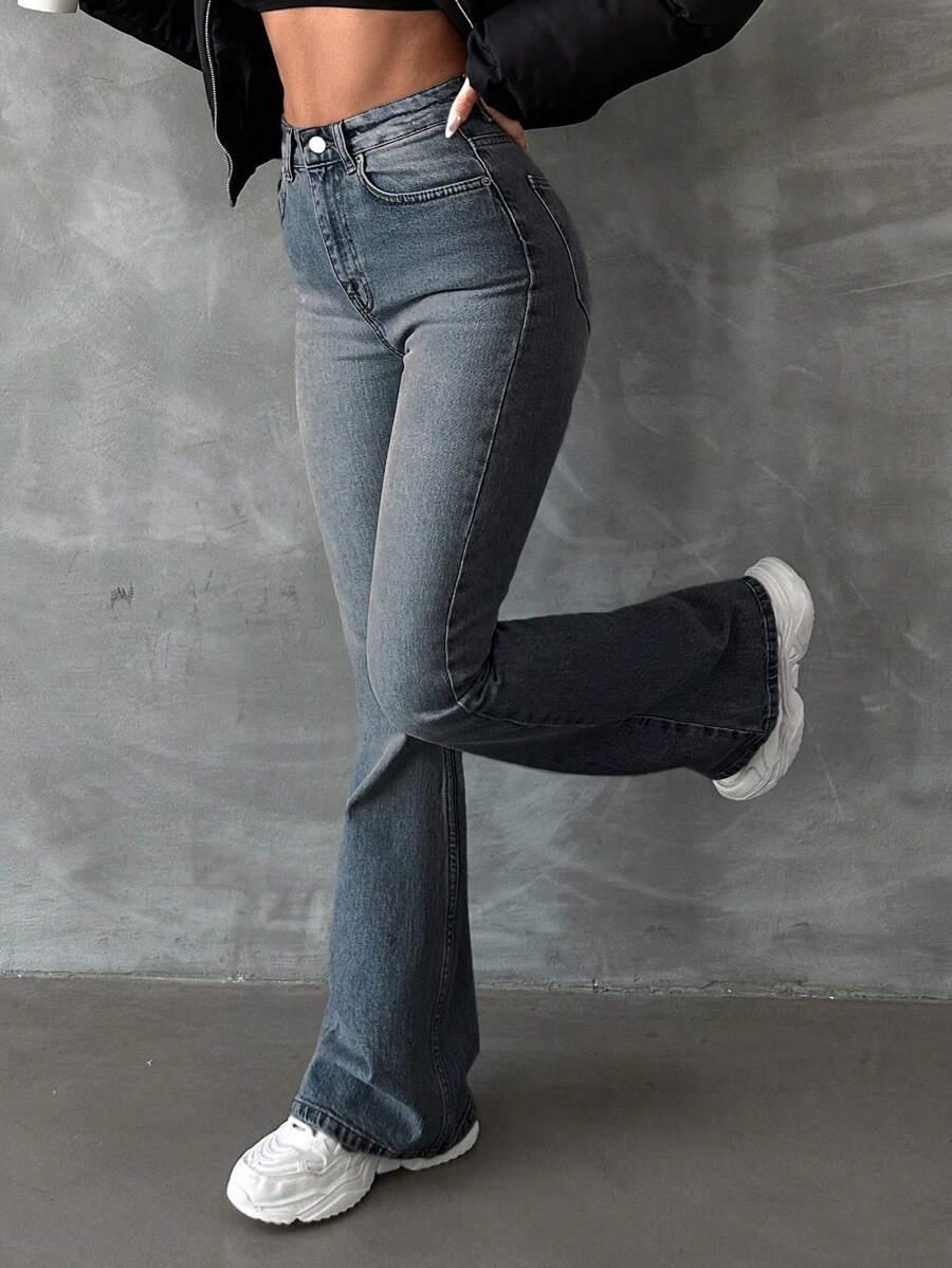 SPODNIE JEANS DZWONY