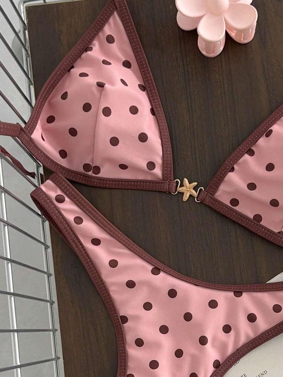 dwuczęściowy komplet bikini print 