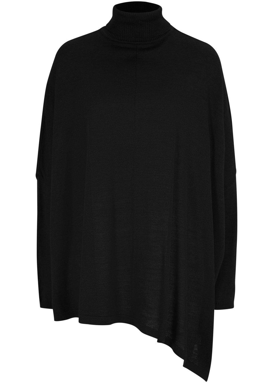 LUŻNY SWETER PONCHO