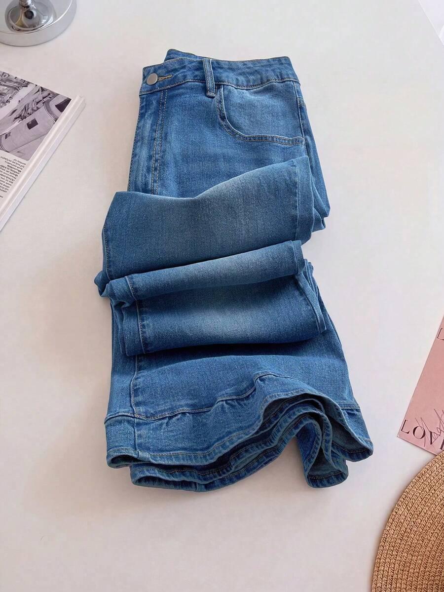 SPODNIE JEANS WYSOKI STAN