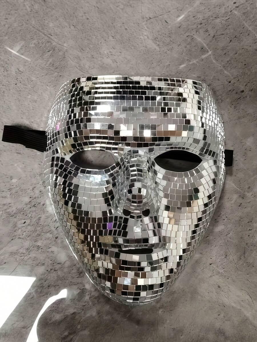 srebrna maska disco