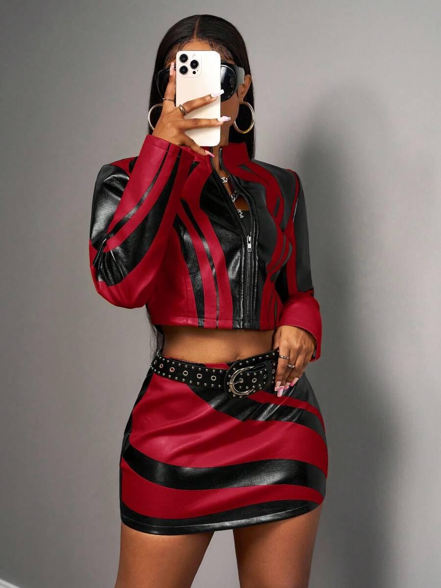 kurtka kontrast casual