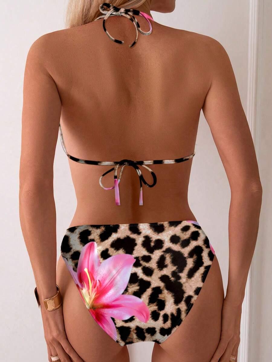 DWUCZĘŚCIOWY STRÓJ KĄPIELOWY ANIMAL PRINT 