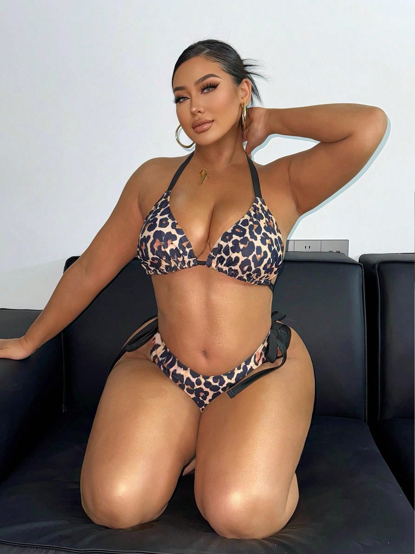 WIĄZANA GÓRA OD BIKINI ANIMAL PRINT