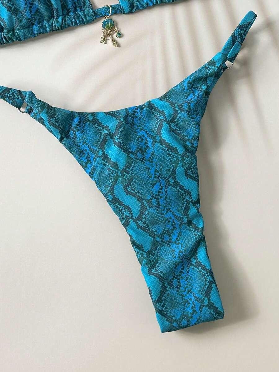 DWUCZĘŚCIOWY STRÓJ KĄPIELOWY ANIMAL PRINT