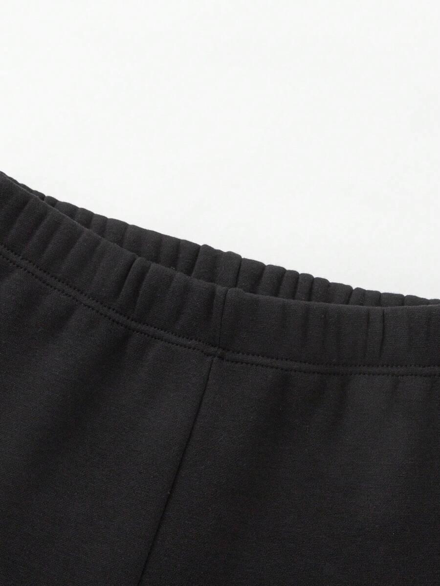 CZARNE OCIEPLANE LEGGINSY