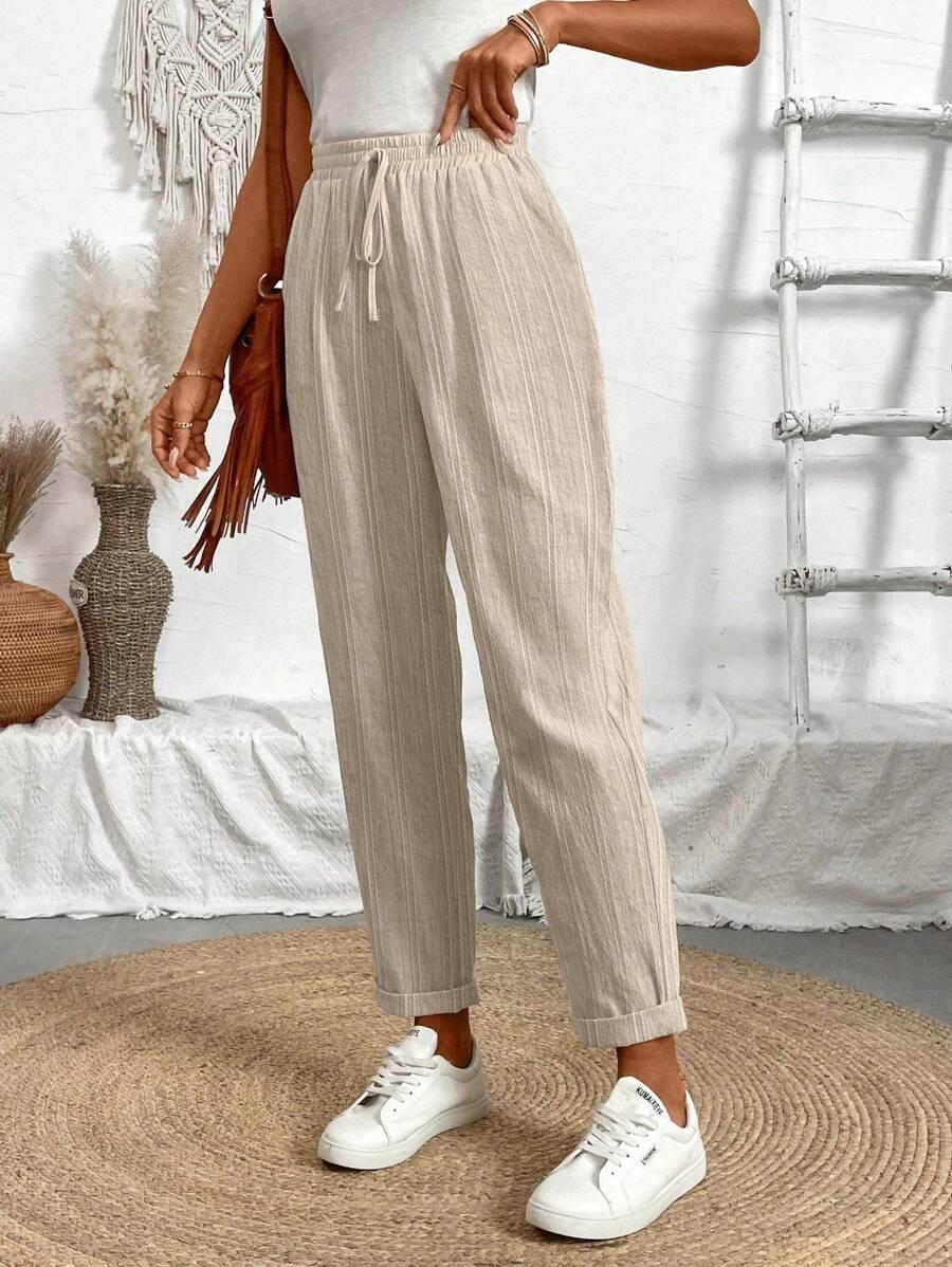  spodnie wysoki stan casual