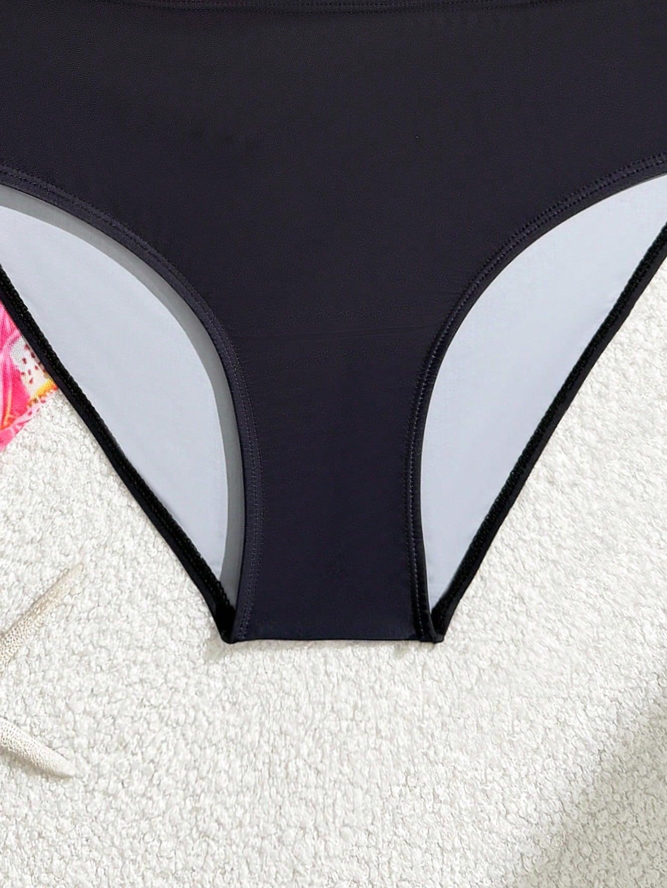 TRZYCZĘŚCIOWY KOMPLET BIKINI   PRINT