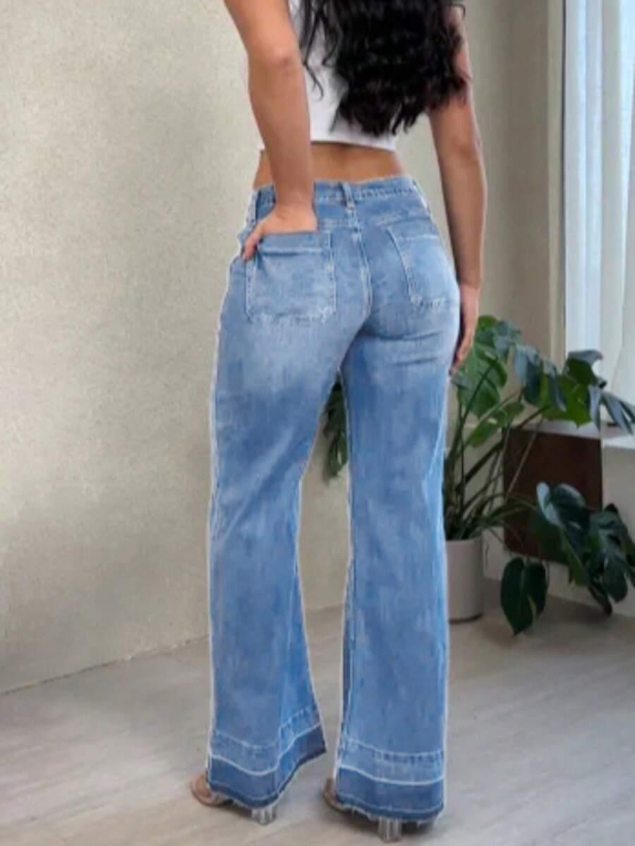 NIEBIESKIE SPODNIE JEANS
