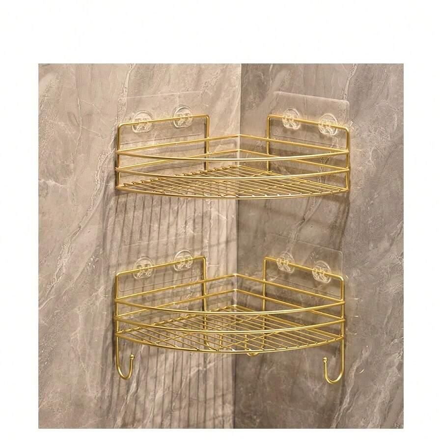 złota półka łazienkowa 2-pack