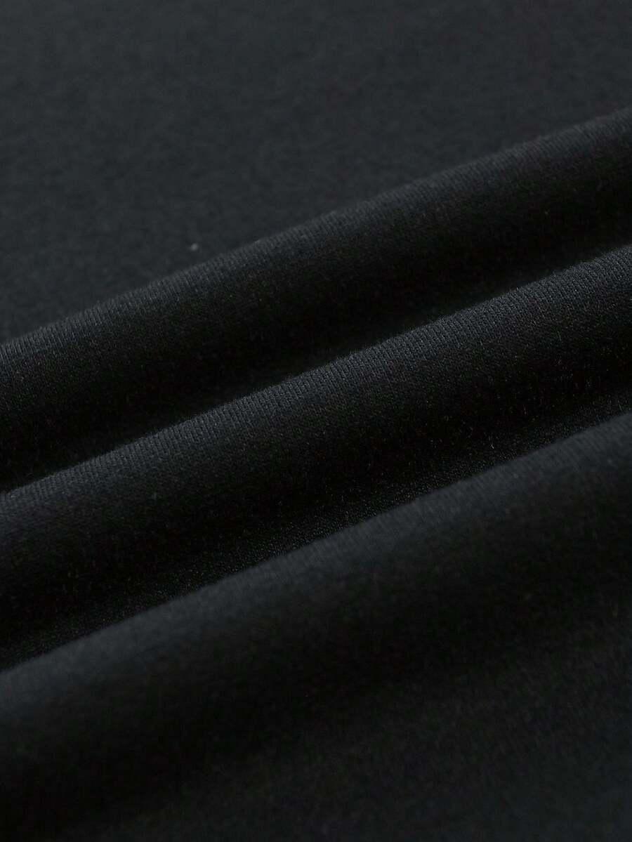 czarny t-shirt print