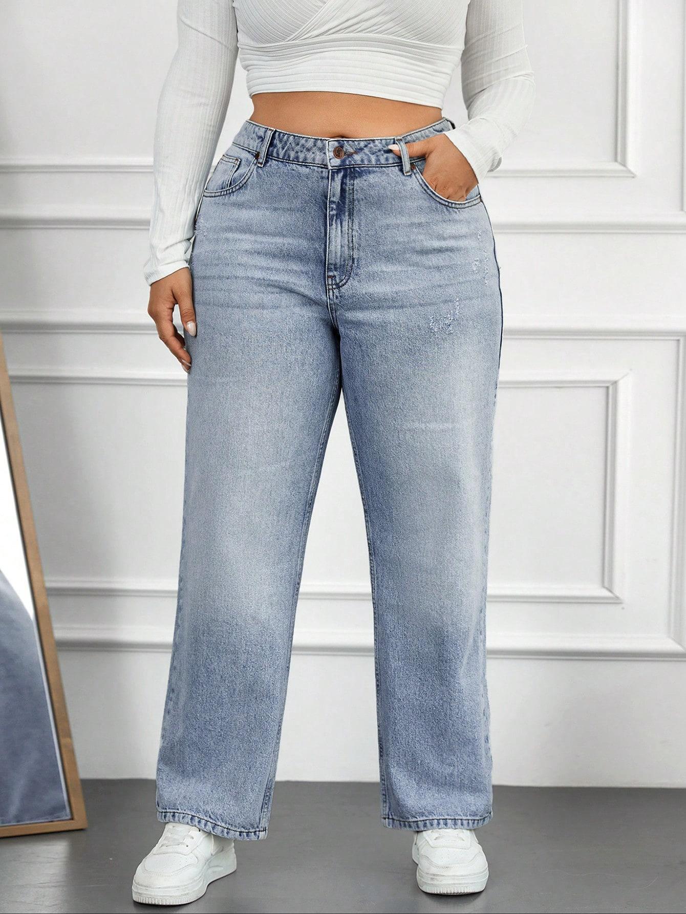 NIEBIESKIE SPODNIE JEANS