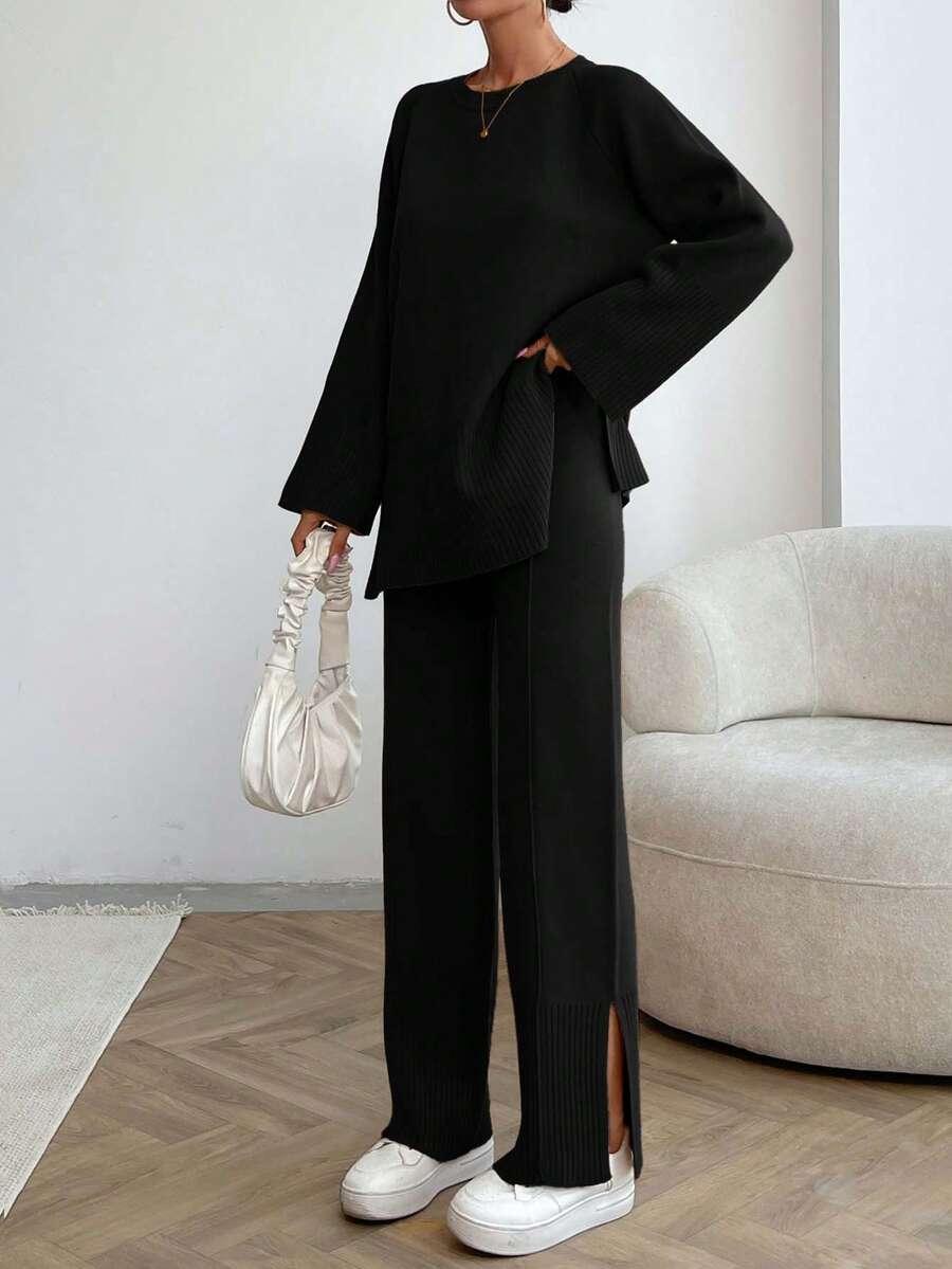 sweter spodnie komplet