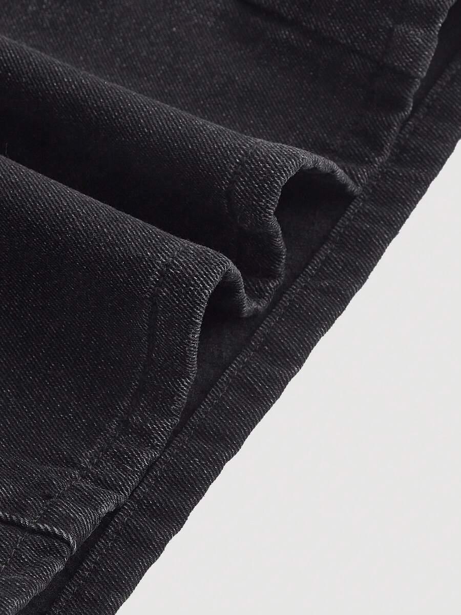 CZARNE SPODNIE JEANS