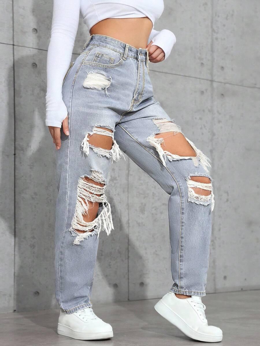 NIEBIESKIE SPODNIE JEANS
