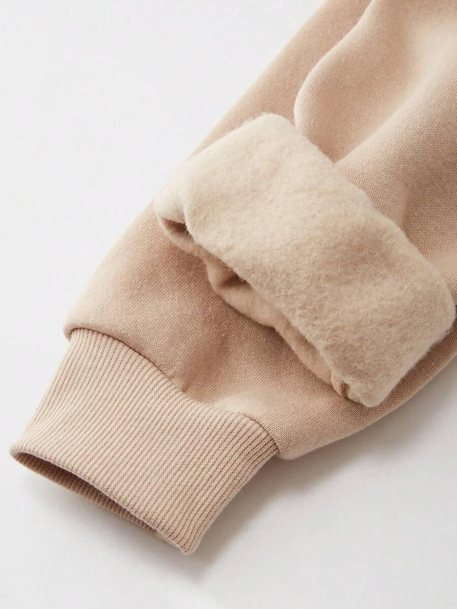 BEŻOWA BLUZA BASIC 