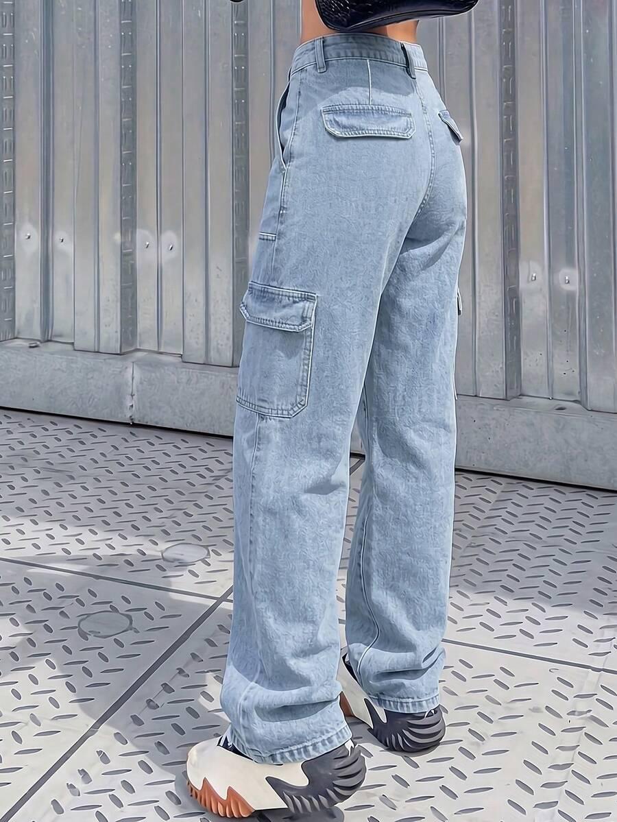 NIEBIESKIE SPODNIE JEANS