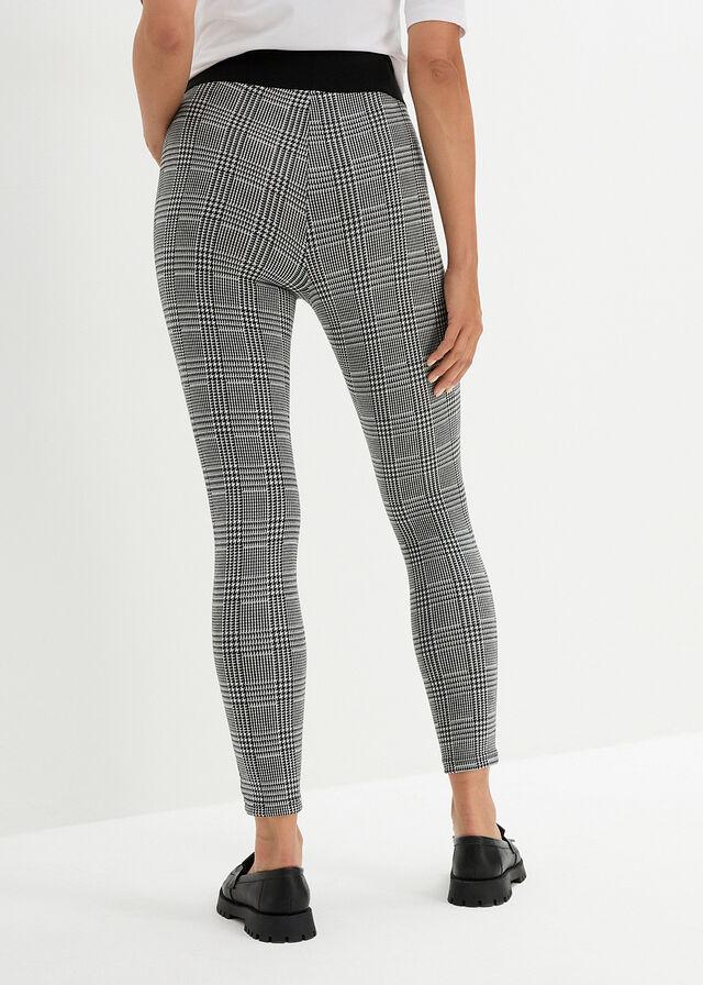LEGGINSY CIĄŻOWE W KRATKĘ