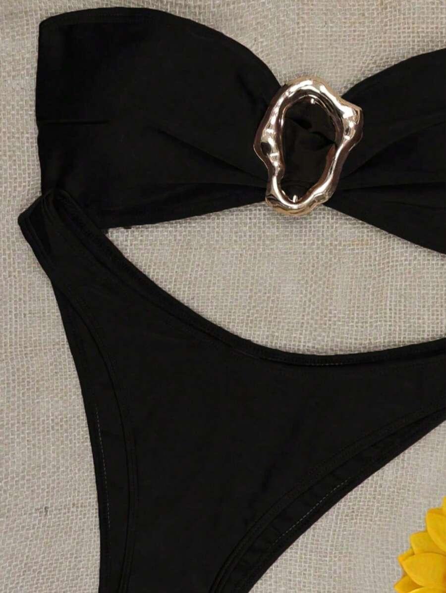 czarny dół od bikini 