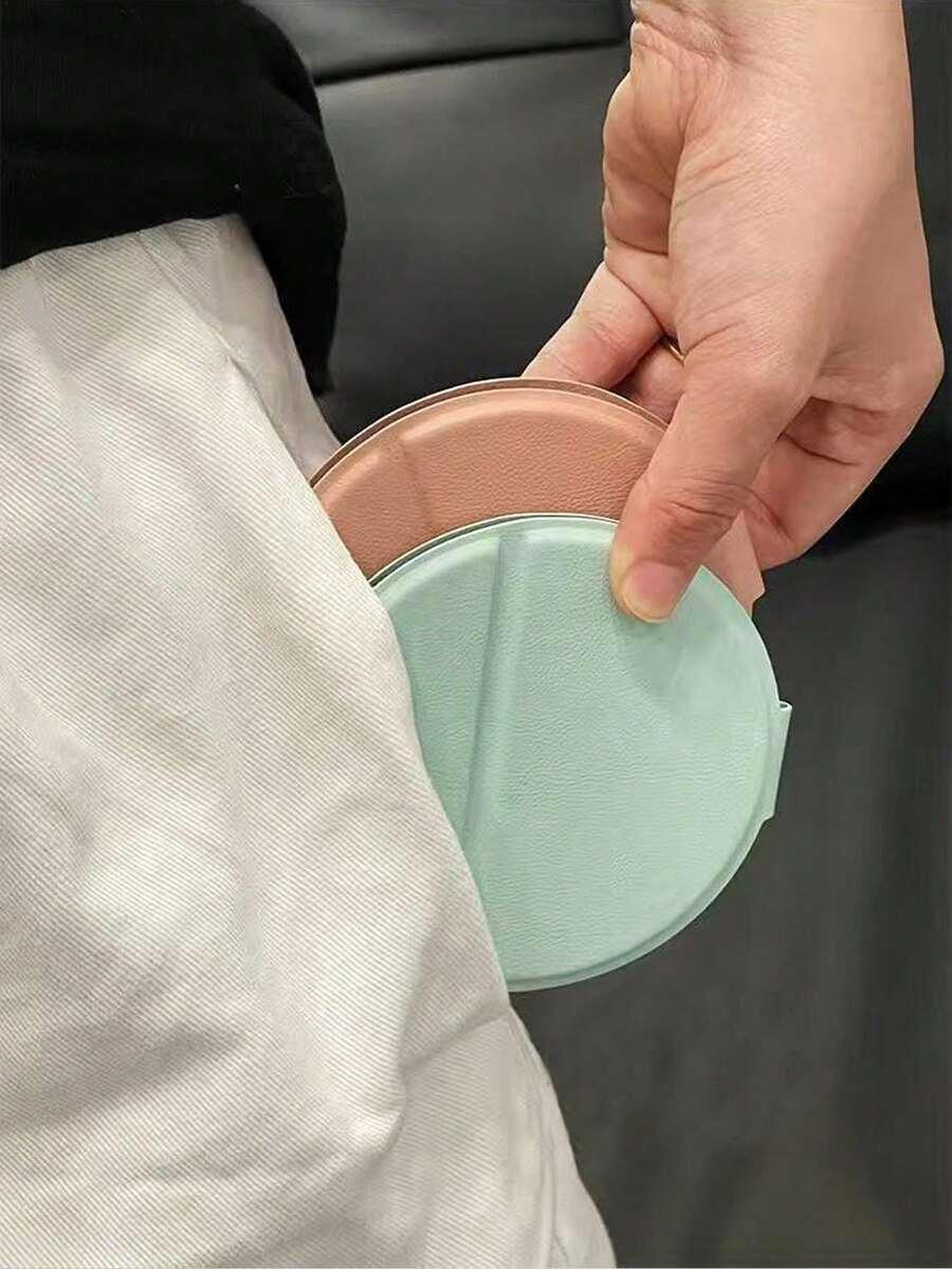 różowe składane mini lusterko