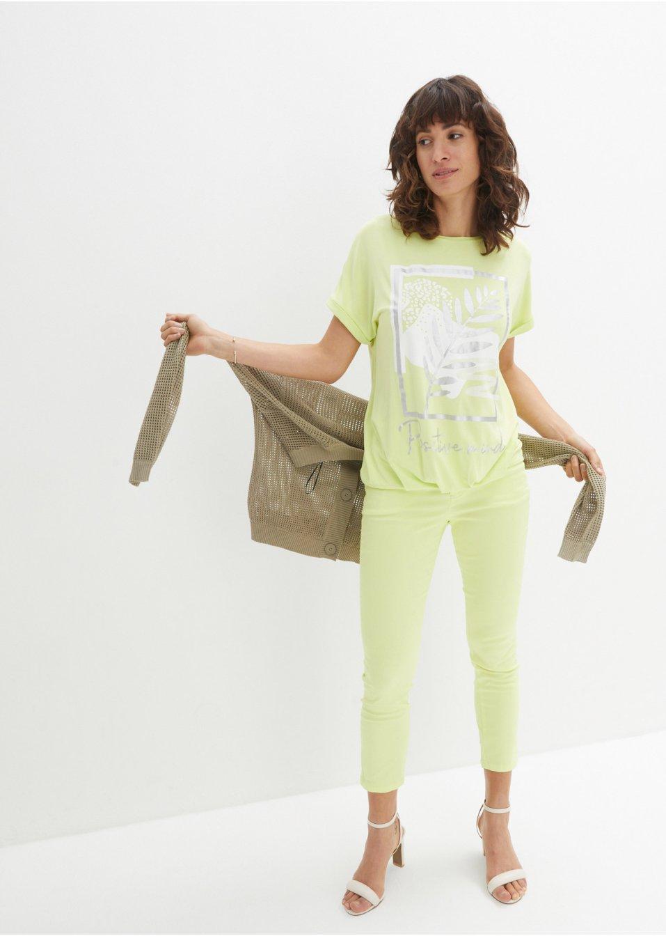 ZIELONY T-SHIRT PRINT 