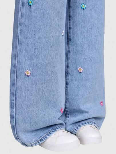 SPODNIE JEANS SZEROKIE NOGAWKI 