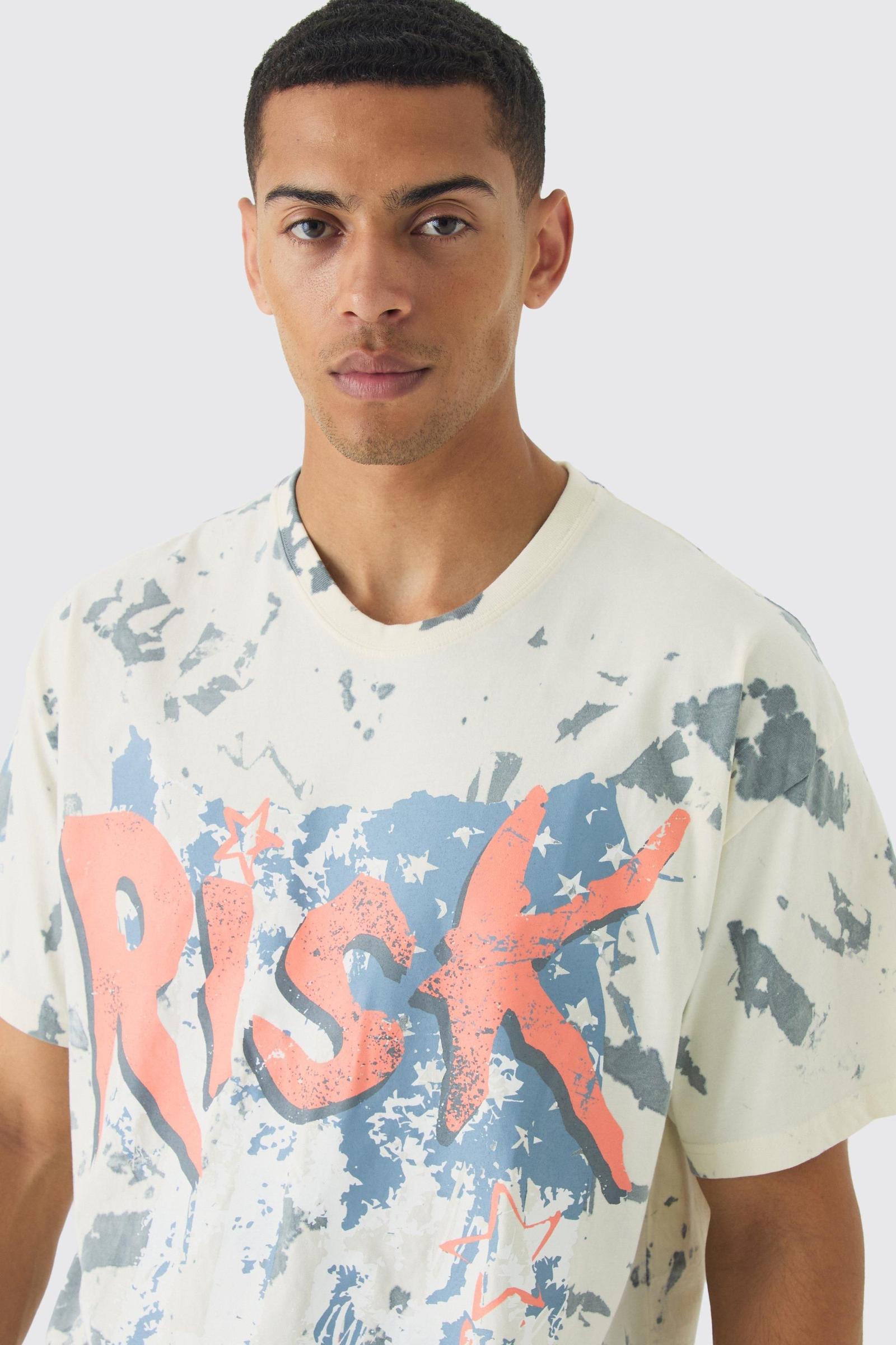 T-shirt okrągły dekolt print