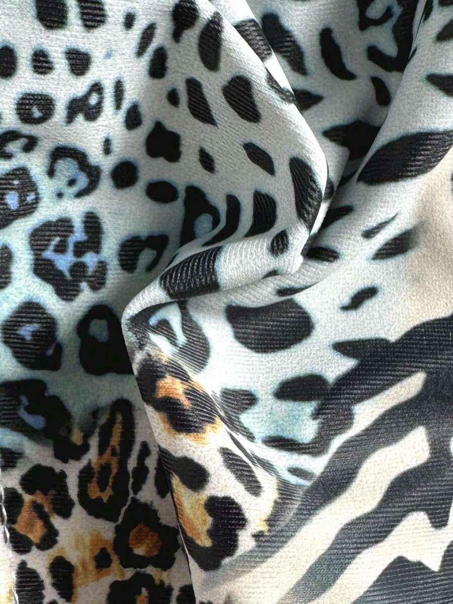 DWUCZĘŚCIOWY STRÓJ KĄPIELOWY ANIMAL PRINT