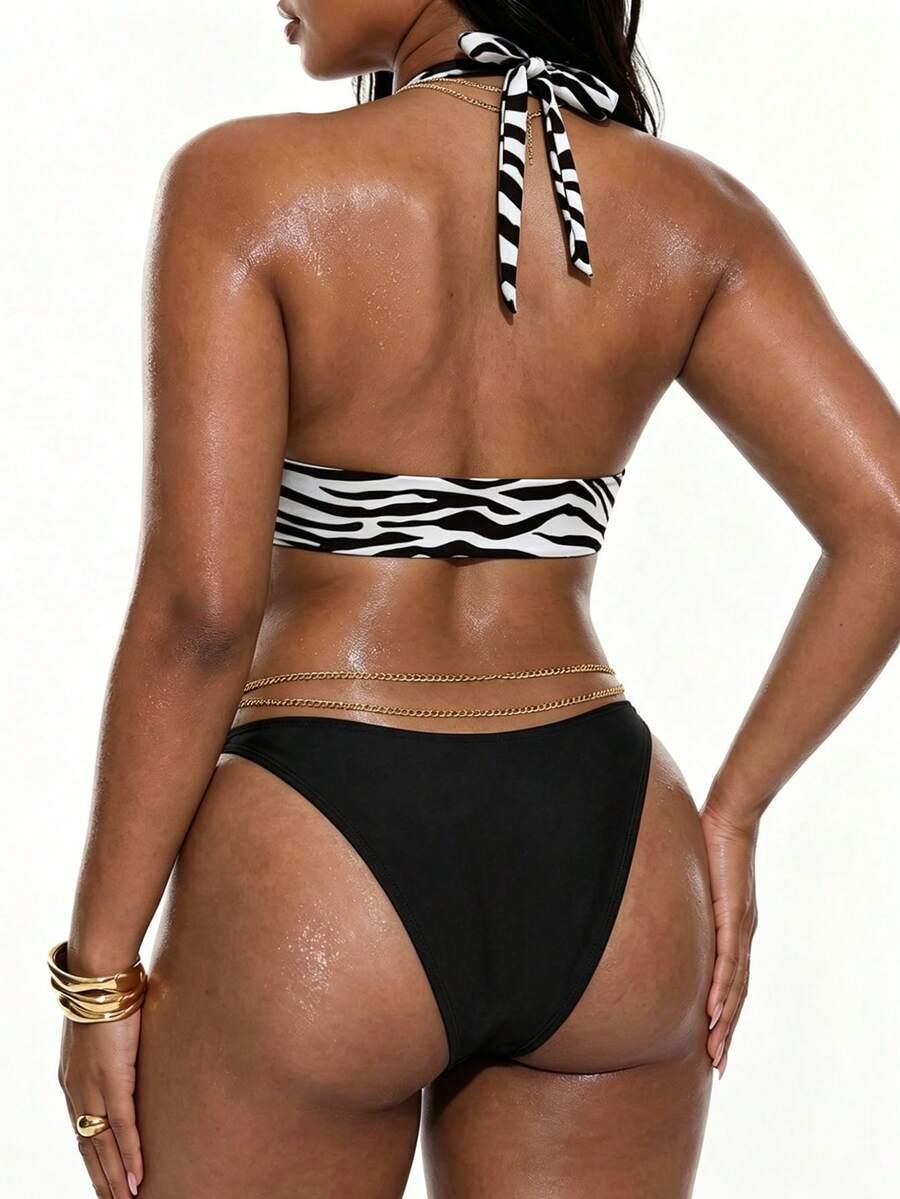 GÓRA OD BIKINI W ZWIERZĘCY WZÓR